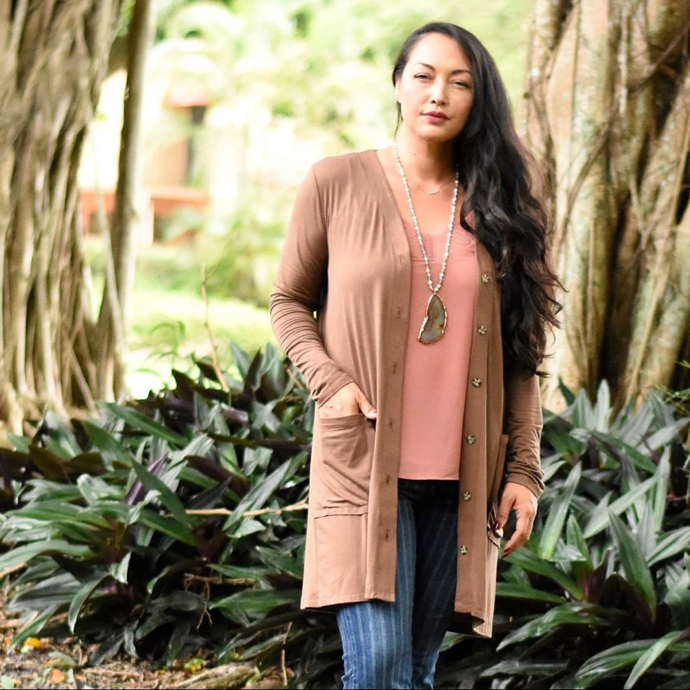 Lightweight Brown Cardigan - Picture 2 of 3